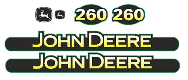 Deere 260 Decal Set