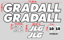 Gradall 534D-10  Decal Set