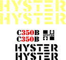 Hyster C350D Decal Set