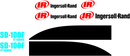 Ingersoll Rand SD100F Decal Set