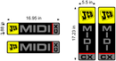 JCB MIDI CX  Decal Set