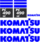 Komatsu PC490 LC-11 Decal Set