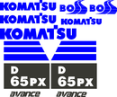 Komatsu D65PX-12 Decal Set