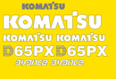 Komatsu D65PX-12 Decal Set