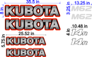 Kubota M62 Decal Set