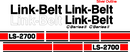 Linkbelt LS2700C II Decal Set