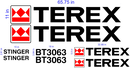 Terex BT3063 Decal Set