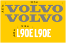 Volvo L90E Decal Set