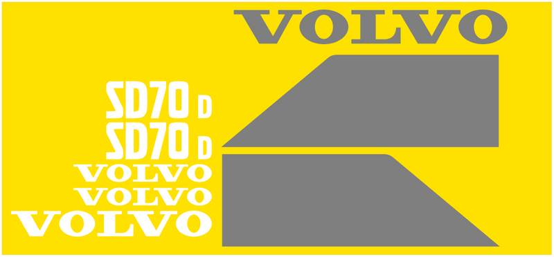 Volvo SD70D  Decal Set