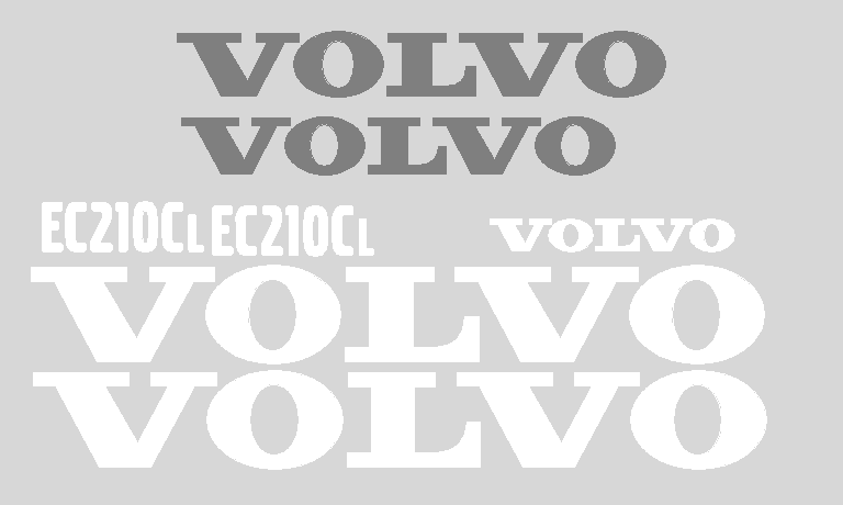 Volvo EC210CL Decal Set