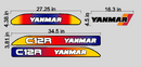Yanmar C12R  Decal Set