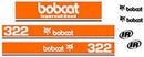 Bobcat 322 Decals