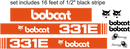 Bobcat 331E Decal Set