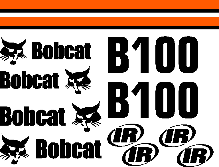 Bobcat B100  Decal Set