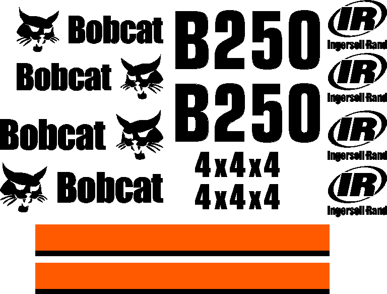 Bobcat B250  Decal Set