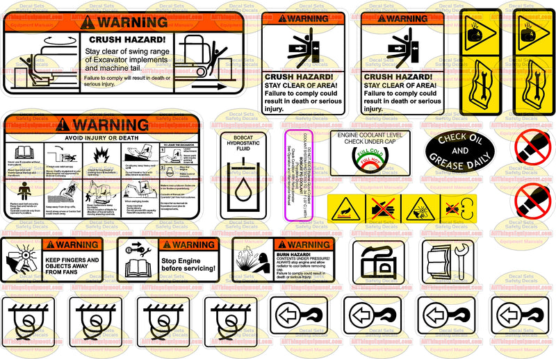 Bobcat Excavator Safety Set