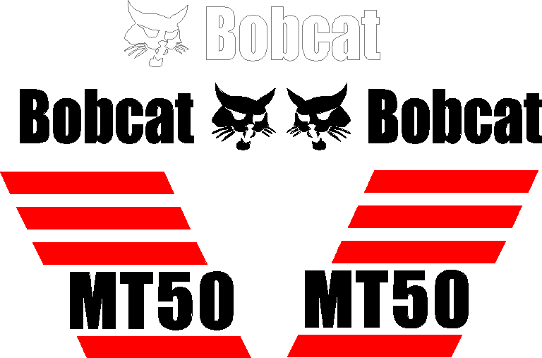 Bobcat MT50  Decal Set