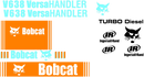 Bobcat V638  Decal Set