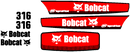 Bobcat 316 Decal Set