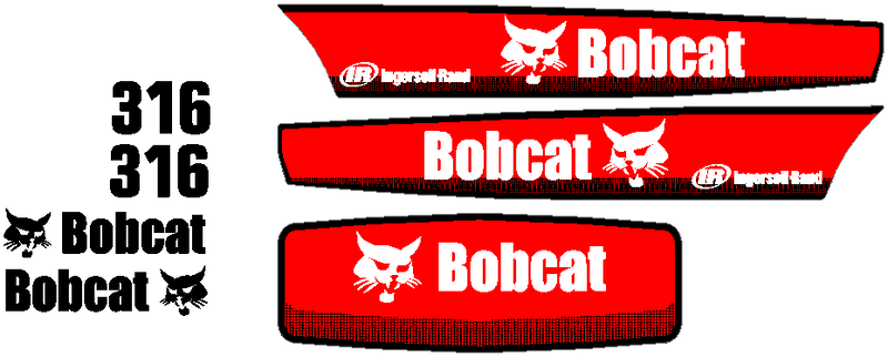 Bobcat 316 Decal Set