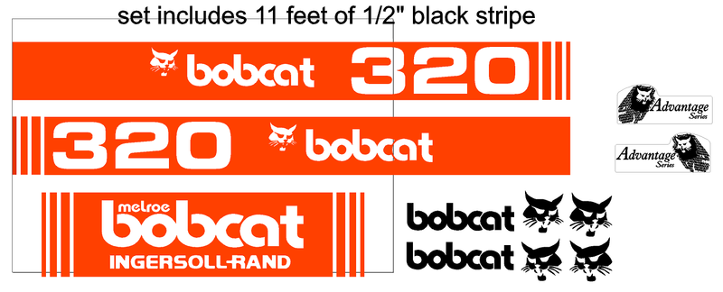 Bobcat 320 Decal Set