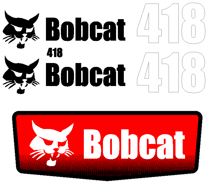 Bobcat 418 Decal Set