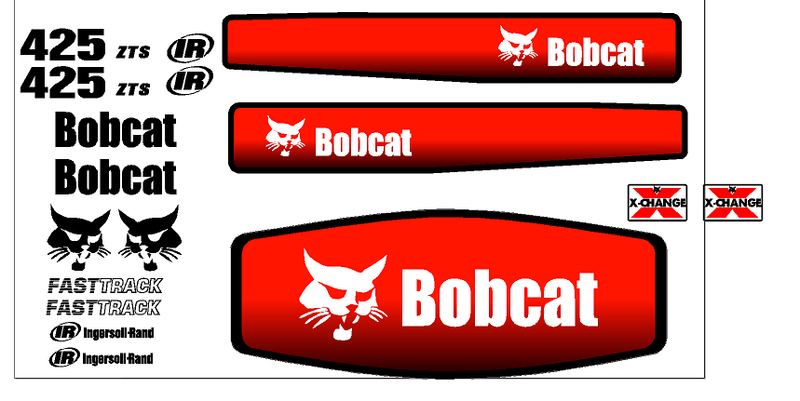 Bobcat 425 Decal Set