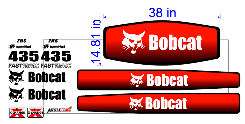 Bobcat 435 ZHS Decal Set