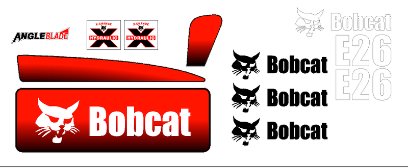 Bobcat E26 Decal Set