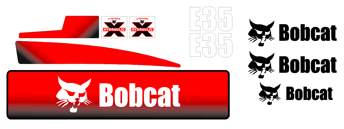 Bobcat E35 Decal Set