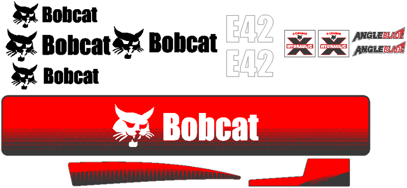Bobcat E42  Decal Set