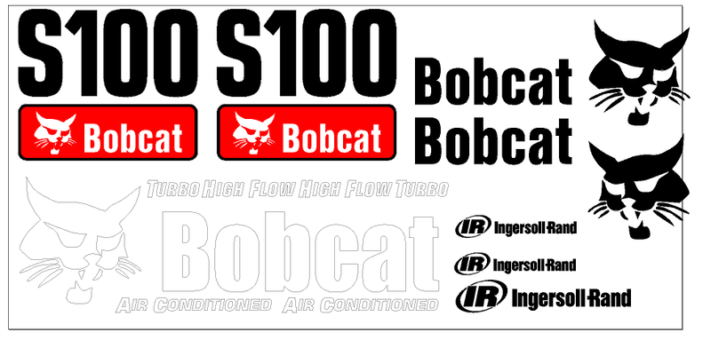 Bobcat S100  Decal Set