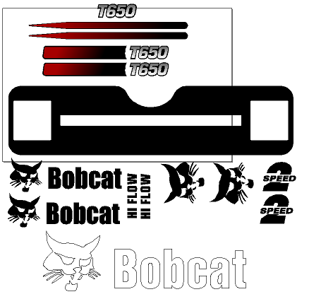 Bobcat T650  Decal Set