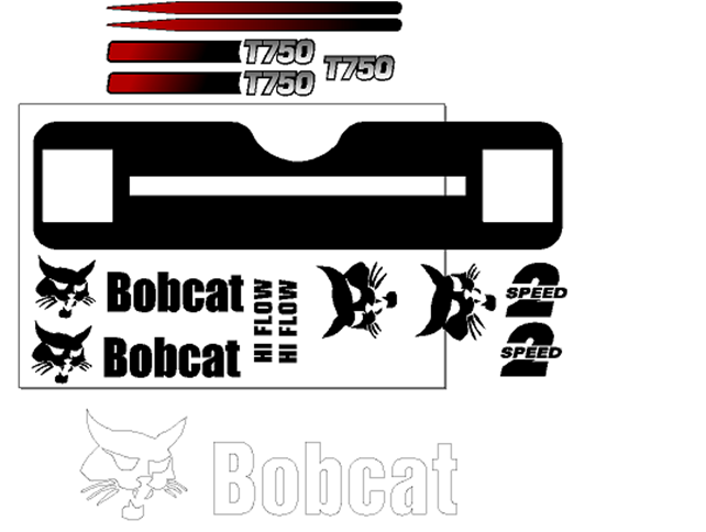 Bobcat T750  Decal Set