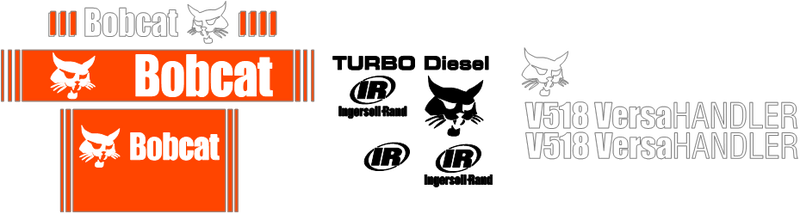 Bobcat V518  Decal Set