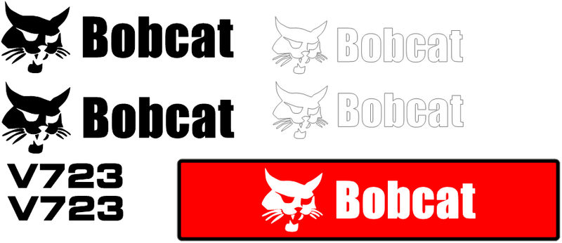 Bobcat V723  Decal Set
