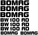 Bomag BW100AD 2 Decal Set