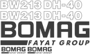Bomag BW213DH 40 Decal Set