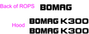 Bomag K300 Decal Set