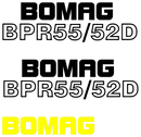Bomag BPR55/52D Decal Set