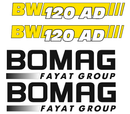 Bomag BW120AD 4 Decal Set