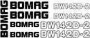 Bomag BW142D 2 Decal Set