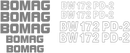 Bomag BW172PD 2 Decal Set
