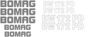 Bomag BW172PD Decal Set