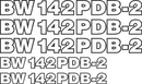 Bomag BW142PDB 2 Decal Set