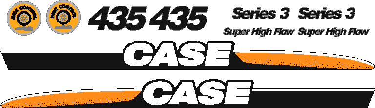 Case 435-3 Decal Set