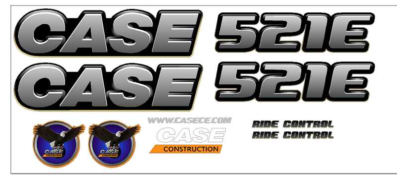 Case 521E Decal Set