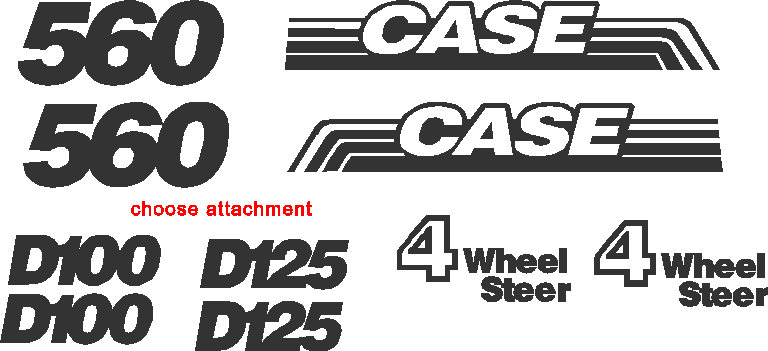 Case 560 Decal Set