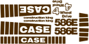 Case 586E Decal Set