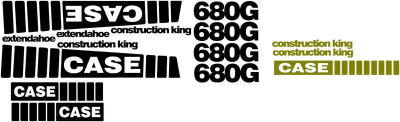 Case 680G Decal Set